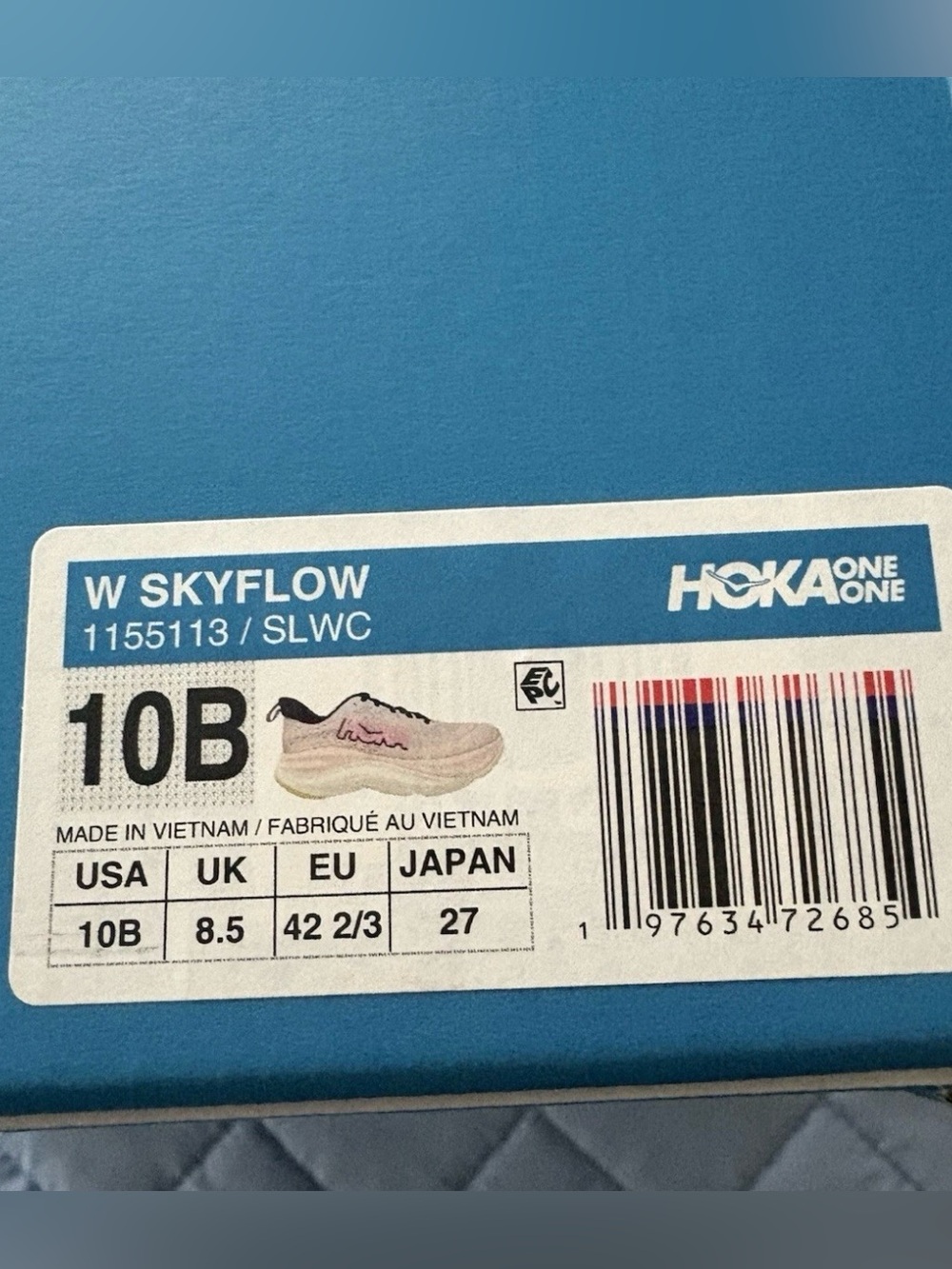 Hoka 💅 Skyflow Running Jogging Athletic Shoes Pink Twilight 1155113 SLWC NEW - Picture 12 of 12